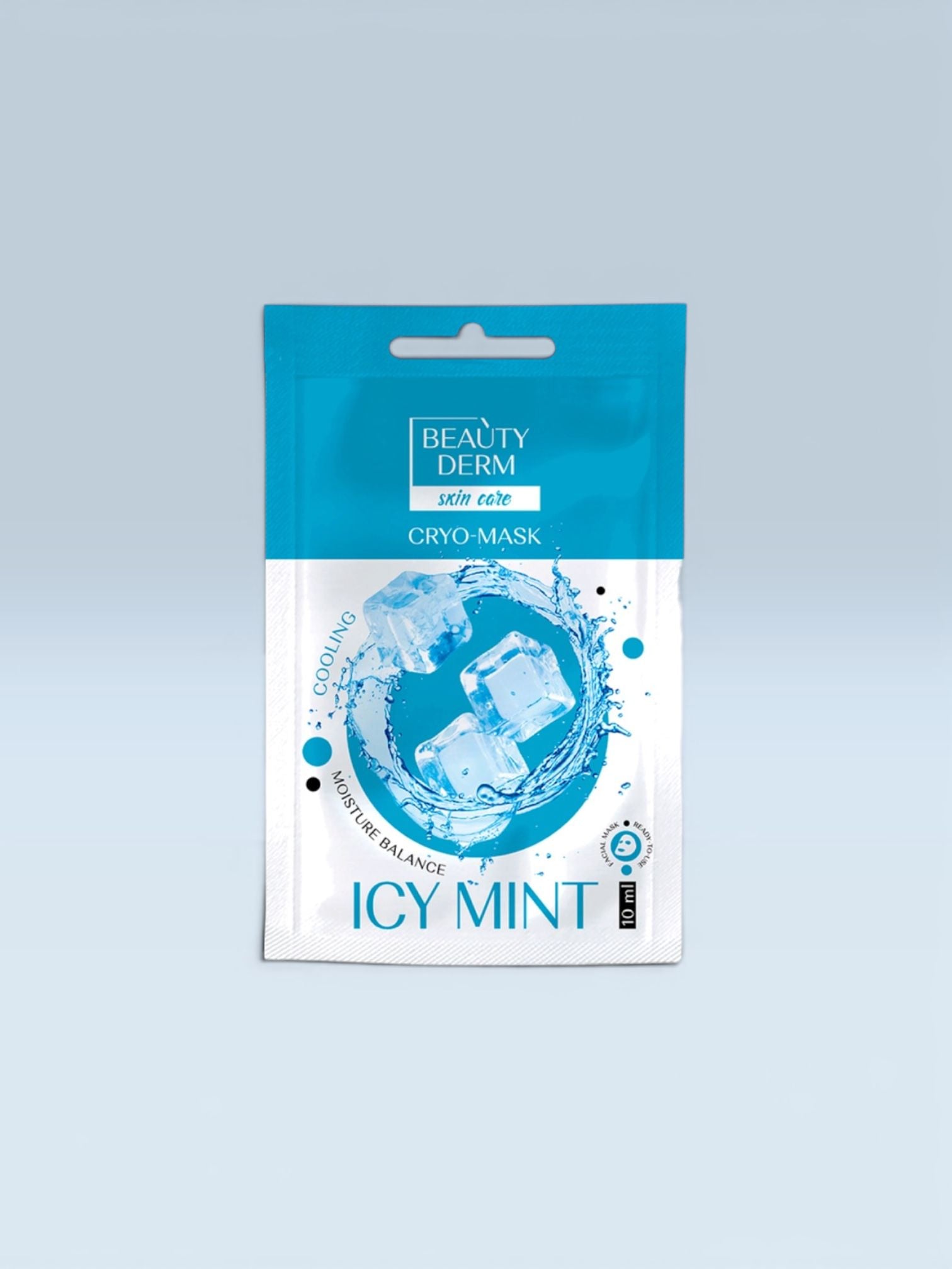 Mască facială cu efect răcoritor BEAUTYDERM - CRYO MASK ICY MINT