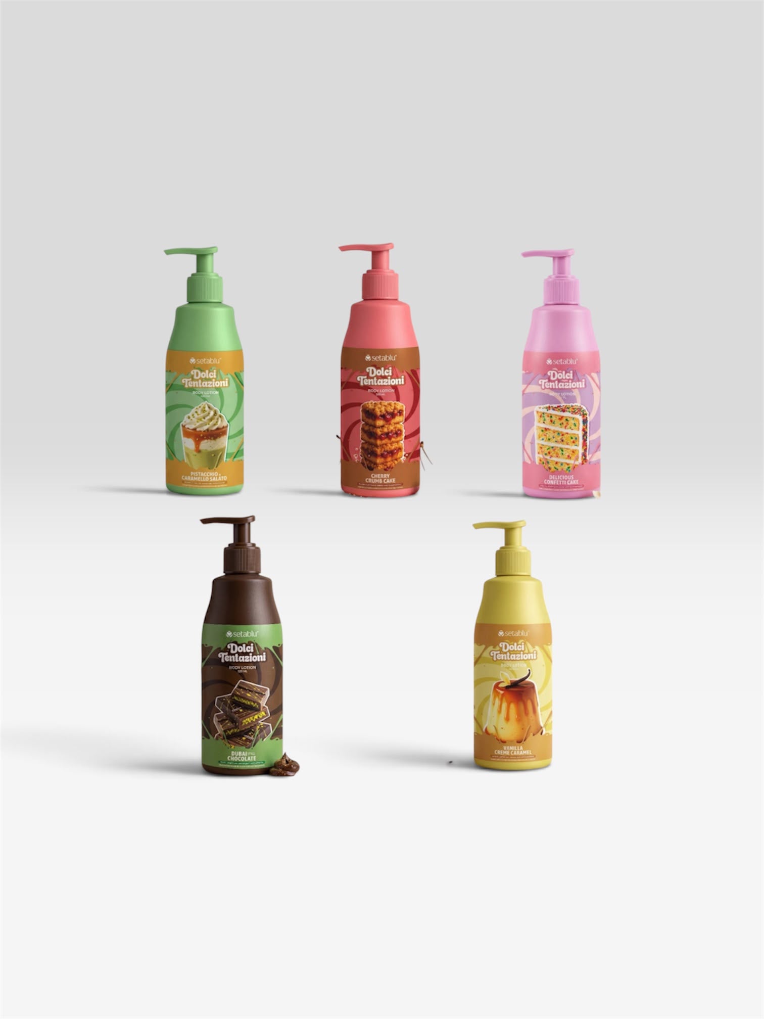 Set 5 loțiuni de corp SWEET INDULGENCE Setablu